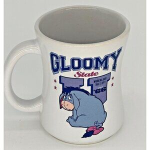 Vintage, "Gloomy State", EEYORE mug, Disney Store Authentic